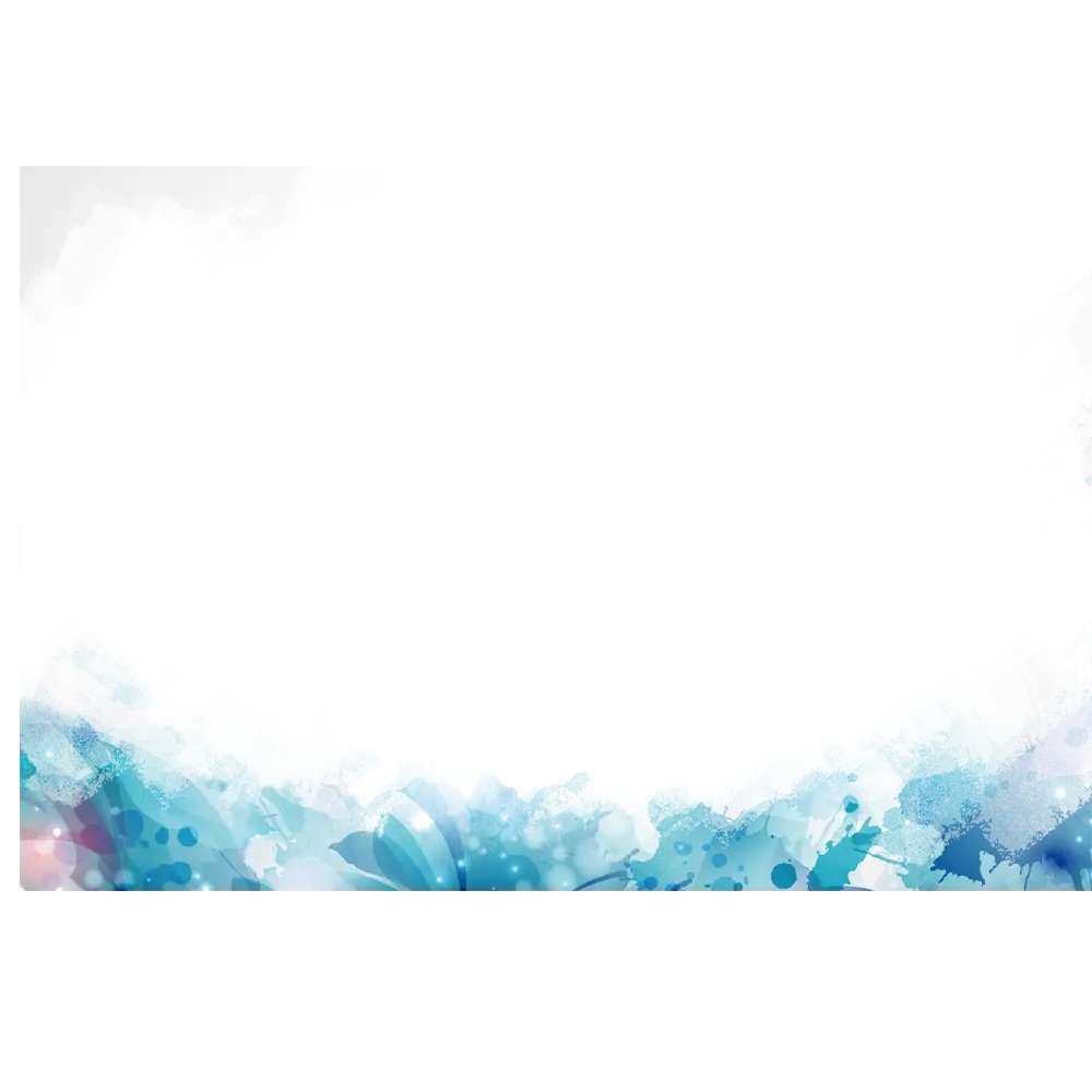 Artistic Blue Watercolor Border Design