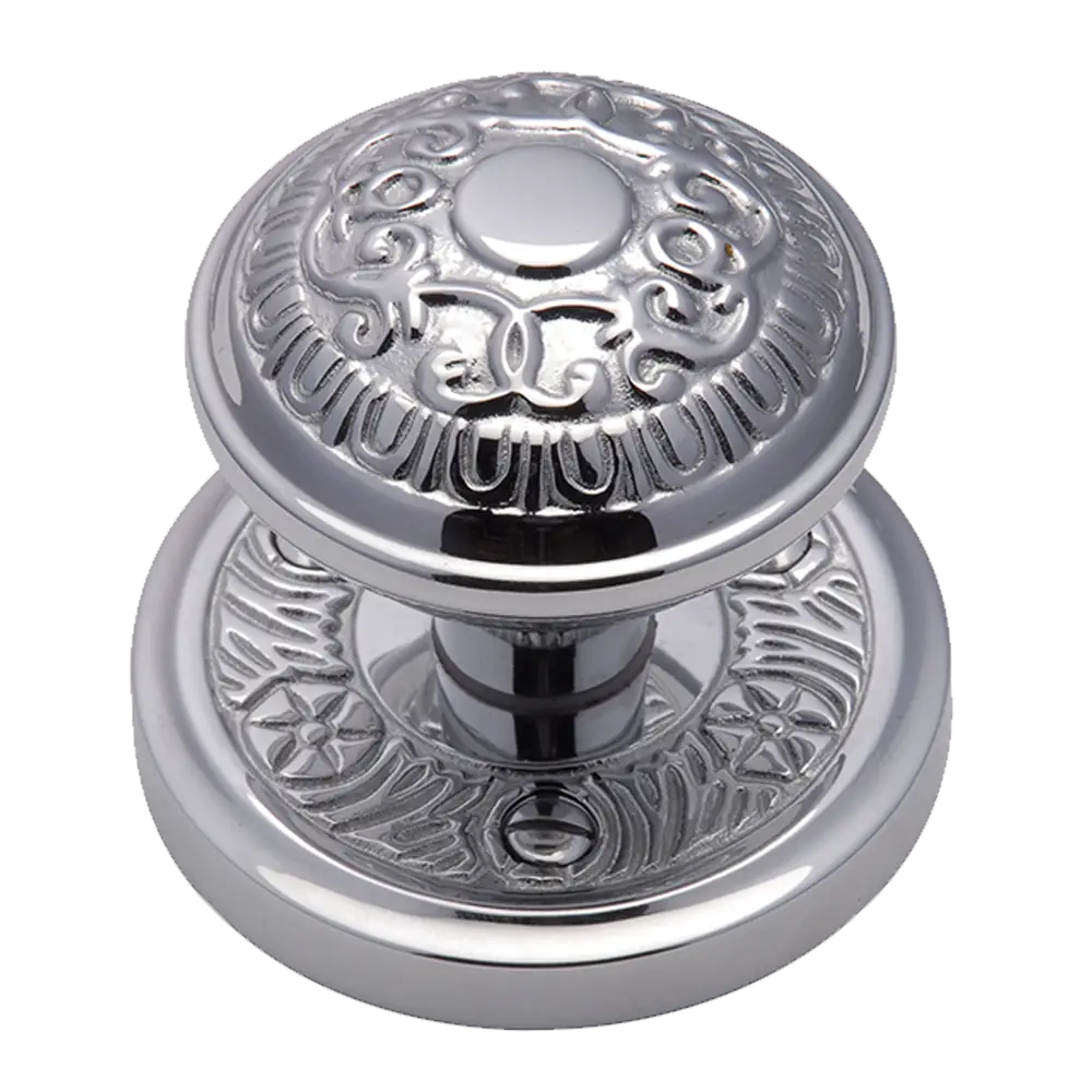 Elegant Silver Ornate Doorknob