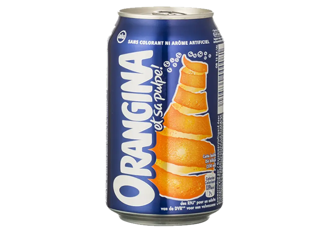 Refreshing Orange Drink Can