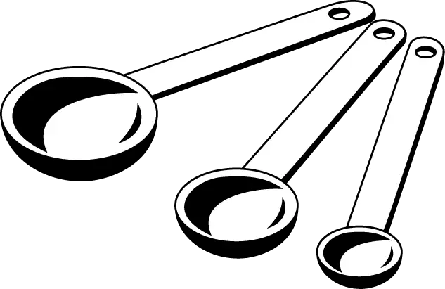 Black Measuring Spoons Set