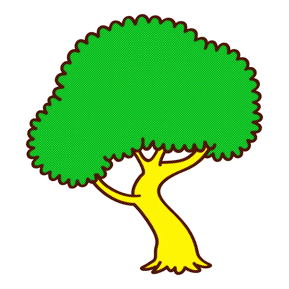 Cartoon Green Tree Icon