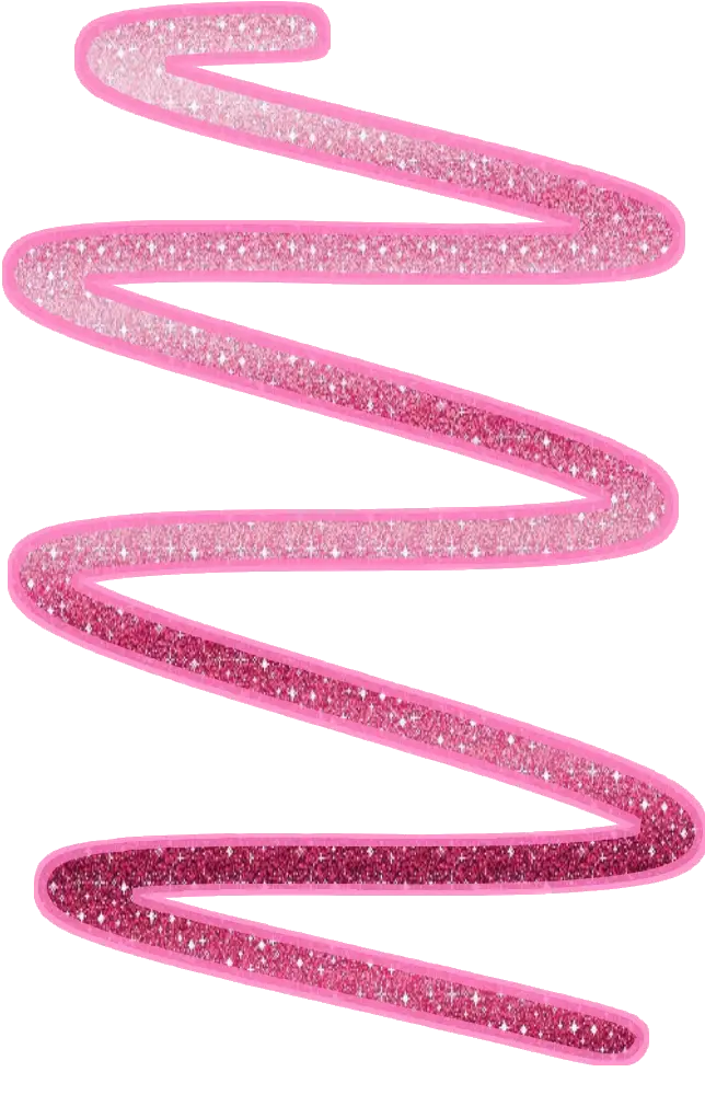 Sparkling Pink Glitter Swirl Decor