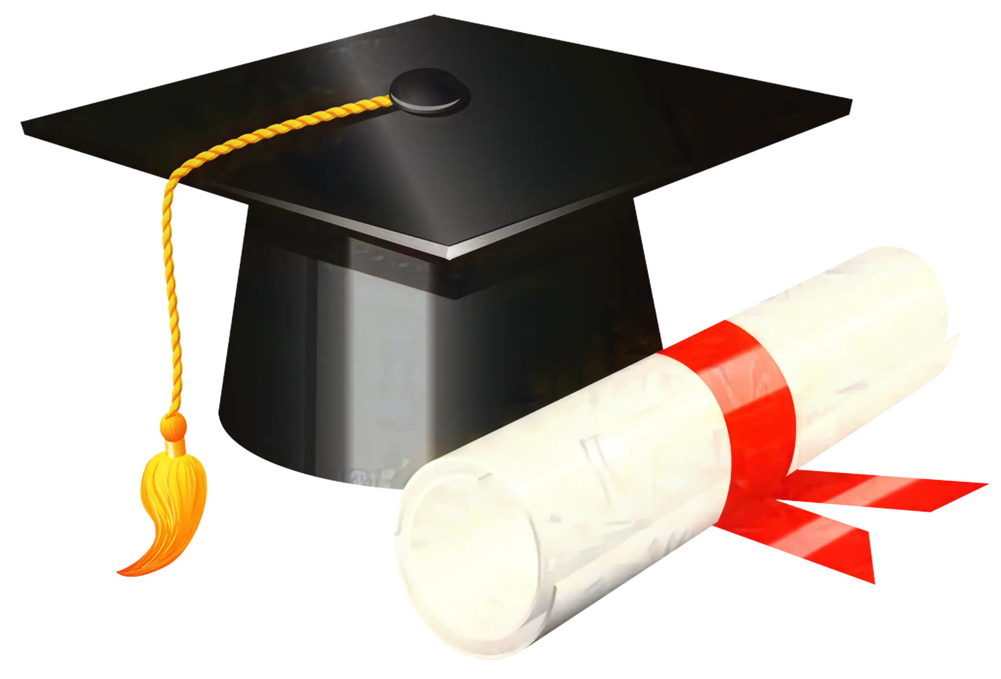 Graduation Cap with Diploma Symbol