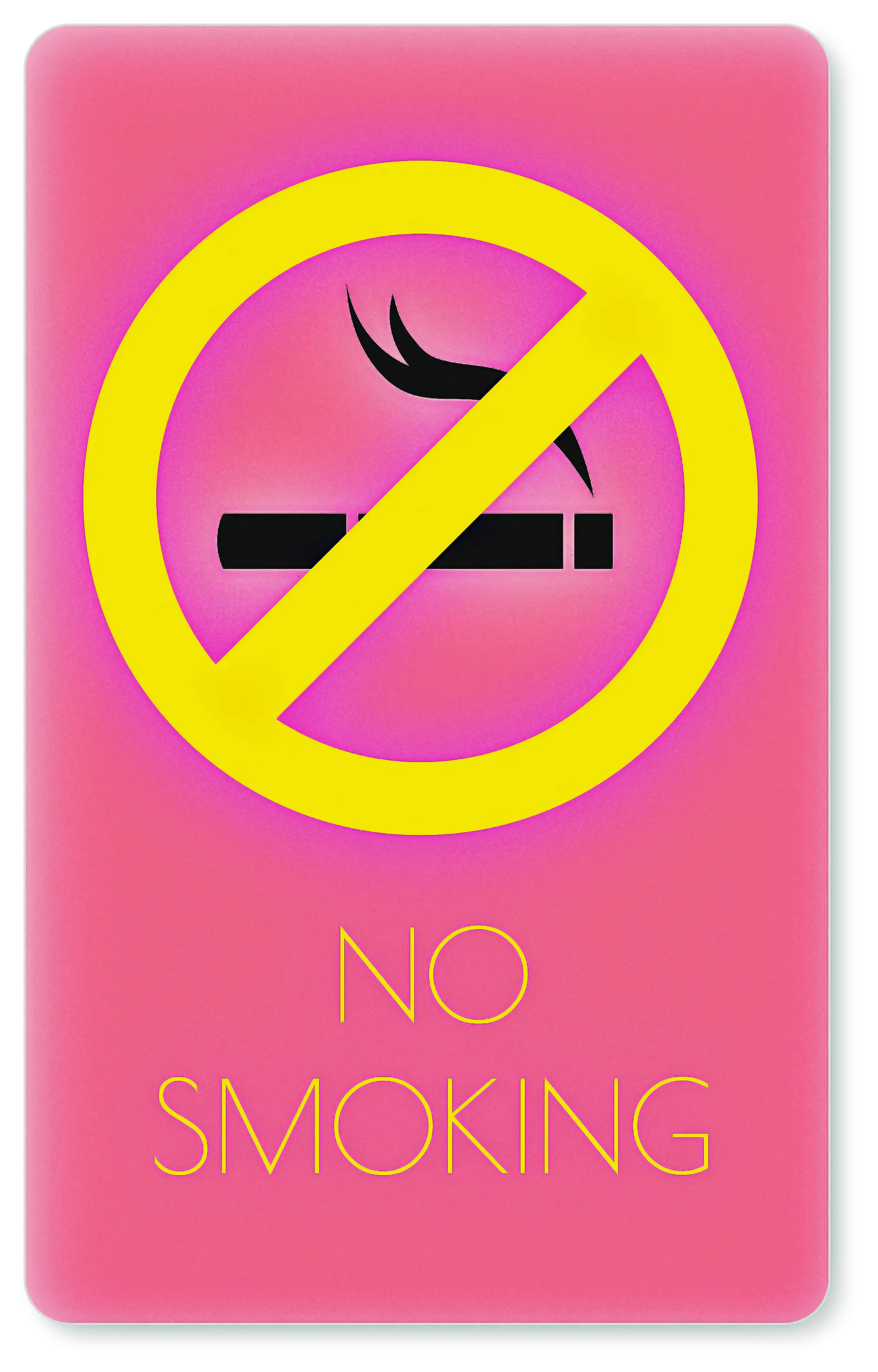 No Smoking Symbol on Bright Background