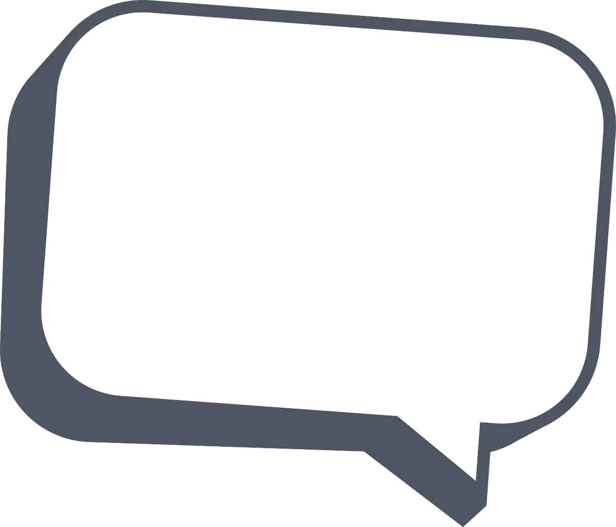 Speech Bubble with Shadow for Dialogue