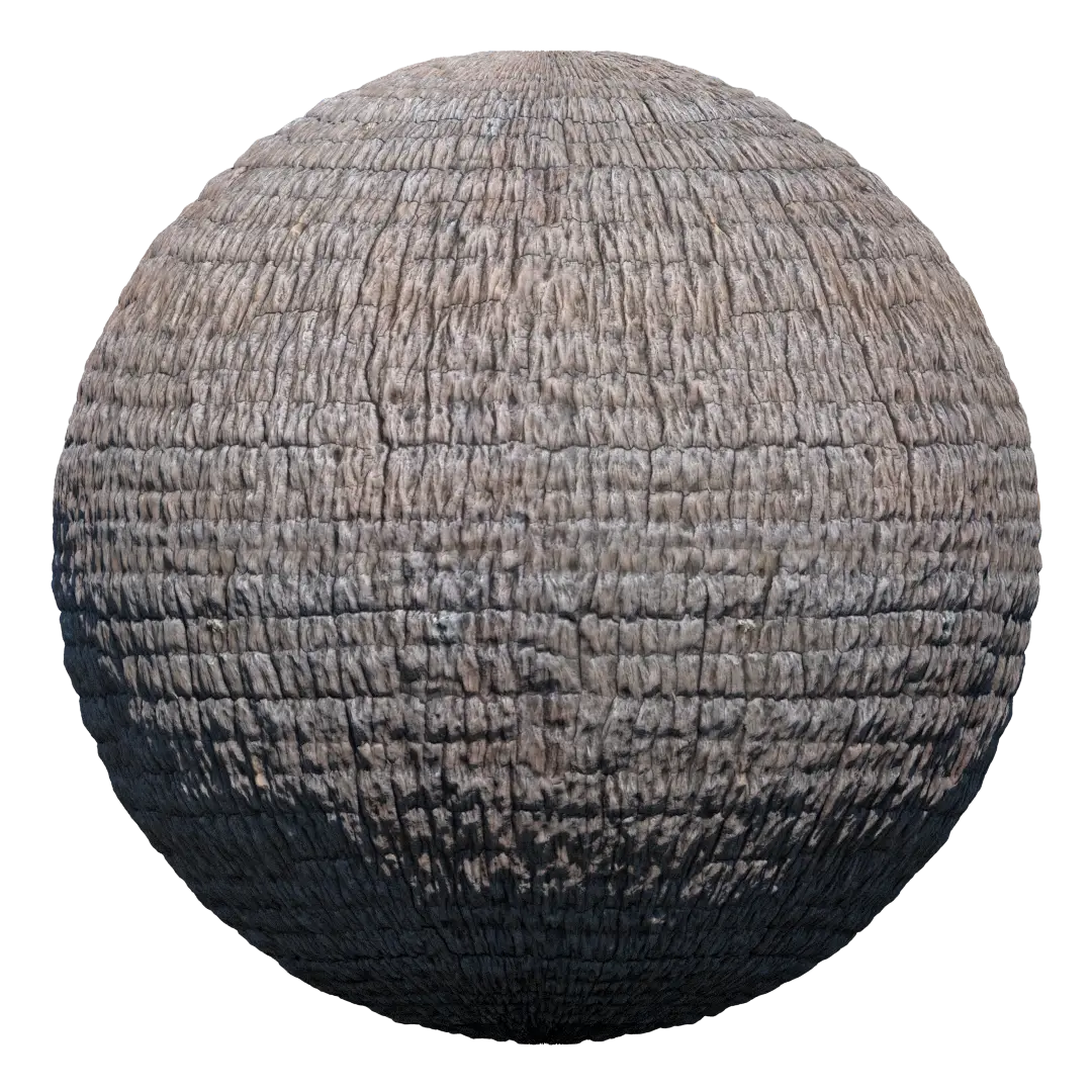 Textured Wooden Sphere