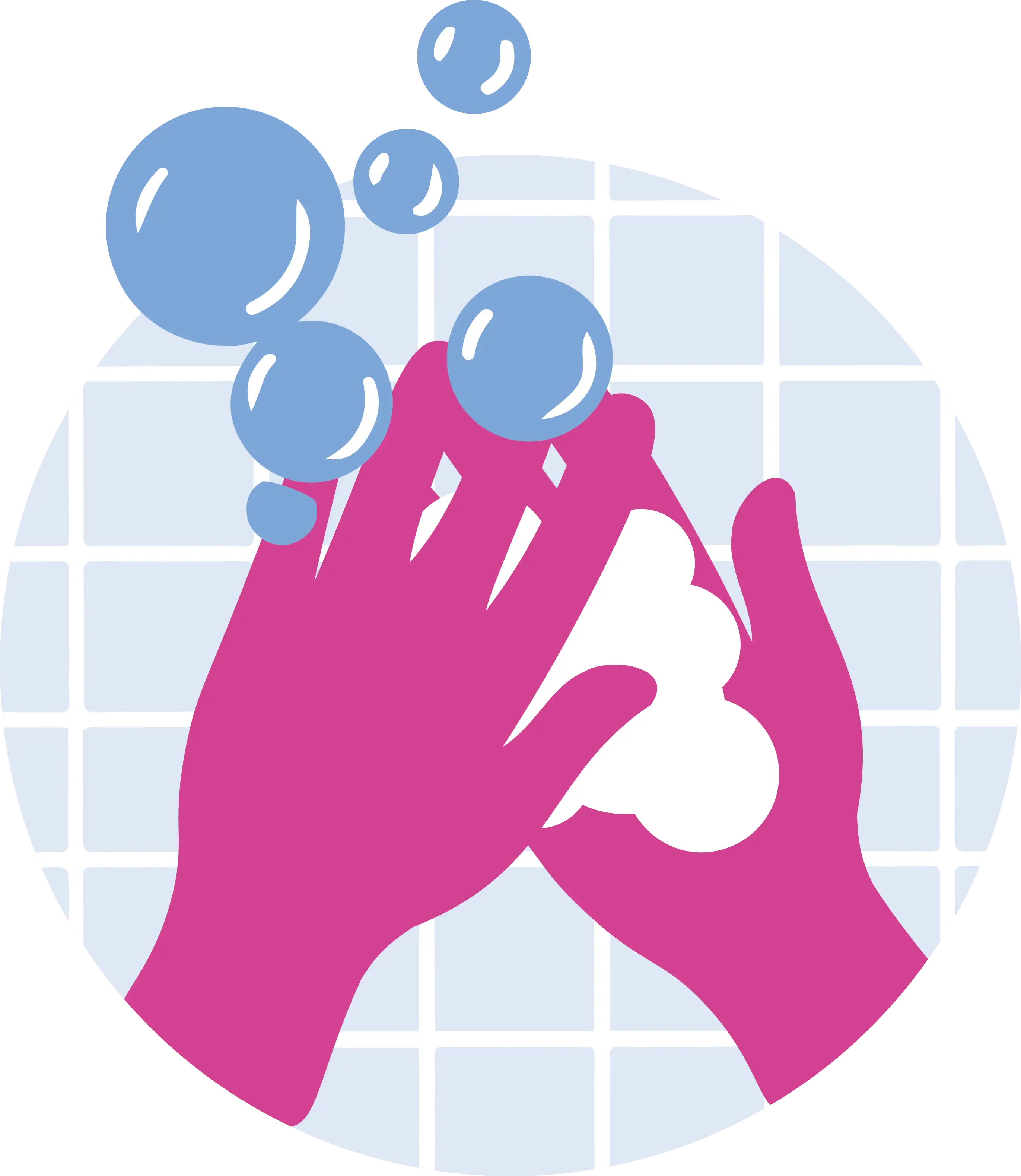 Hand Washing with Soap and Bubbles