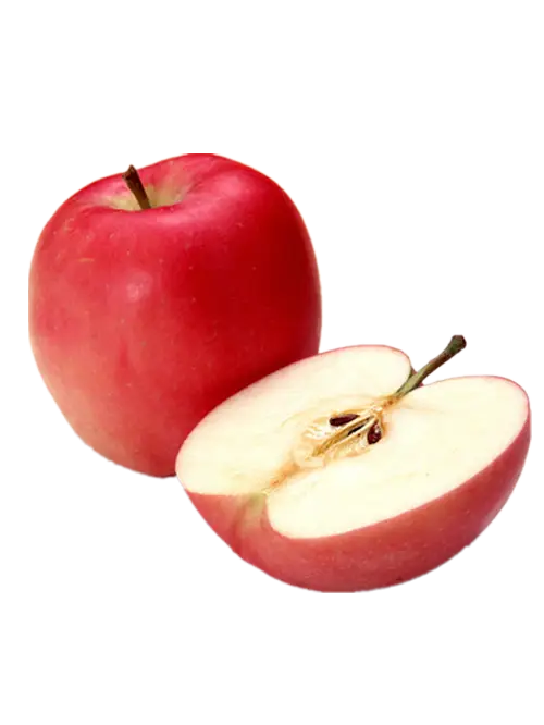 Red Apple and Sliced Half