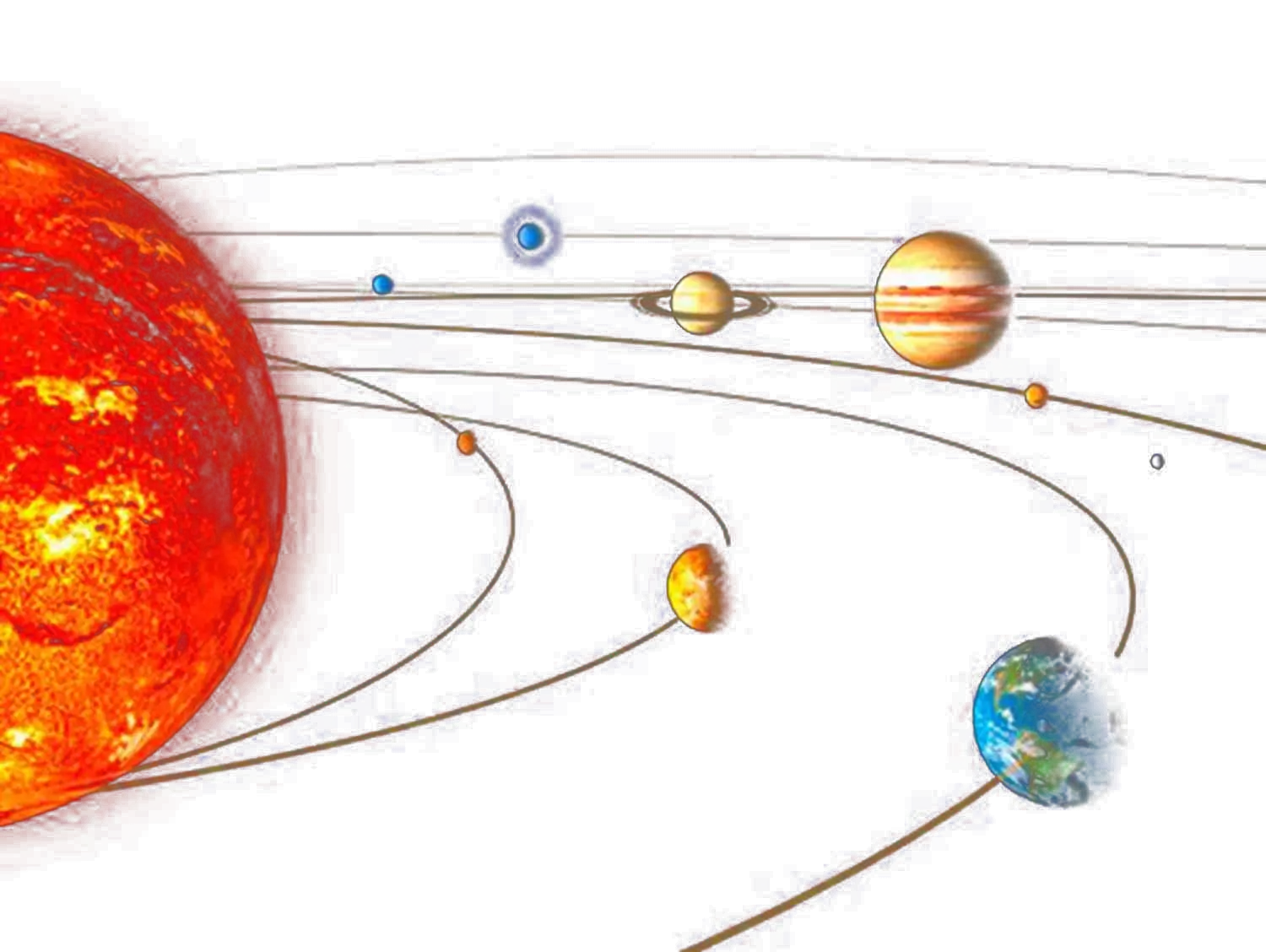 Illustration of the Solar System
