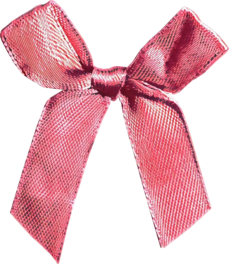 Shiny Red Ribbon Bow for Decoration