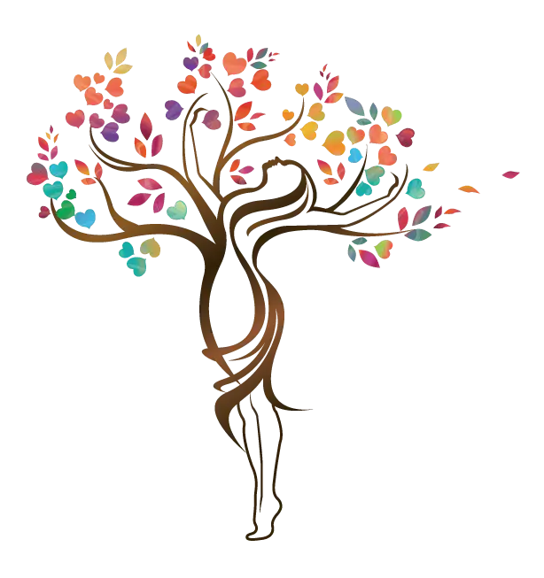 Artistic Tree Figure with Vibrant Leaves