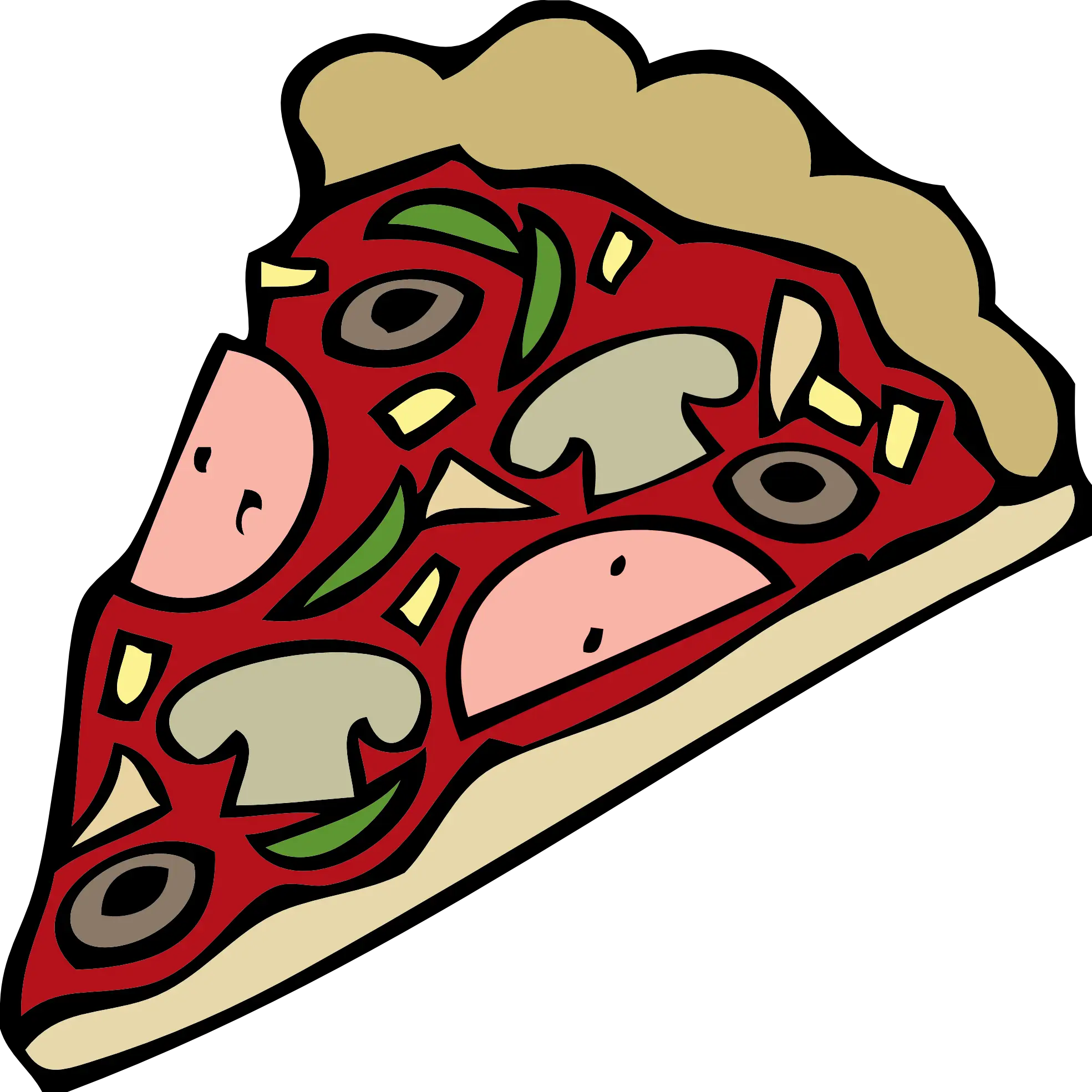 Cartoon Slice of Delicious Pizza