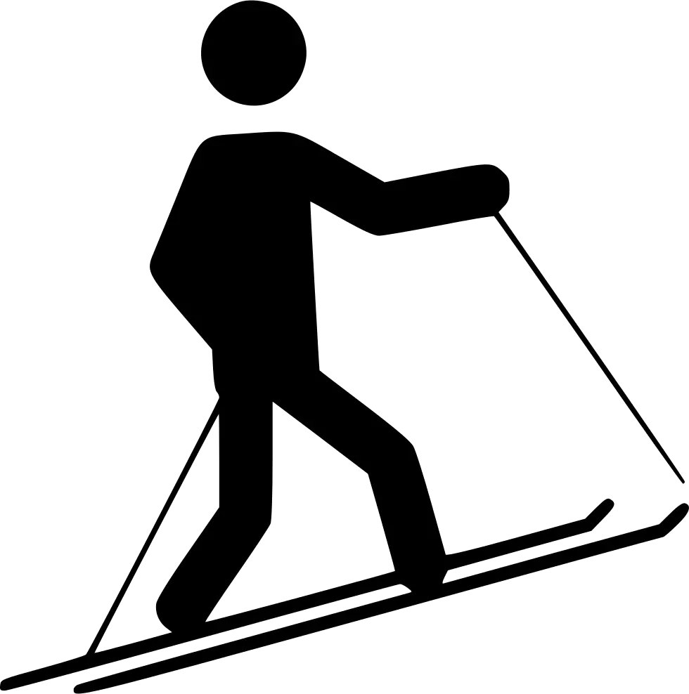 Skiing Stick Figure