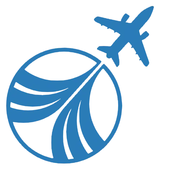 Airplane and Globe Icon