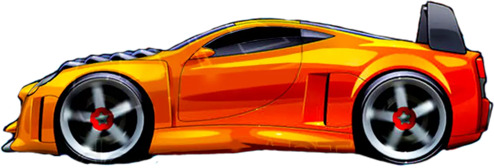 Orange Sports Car for Speed Lovers