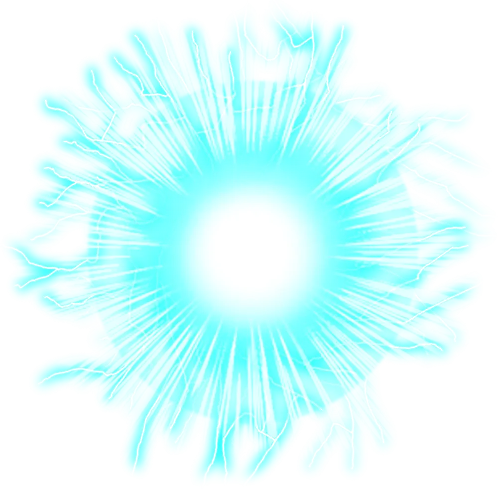 Blue Energy Burst Effect