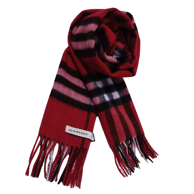 Red Striped Woolen Scarf