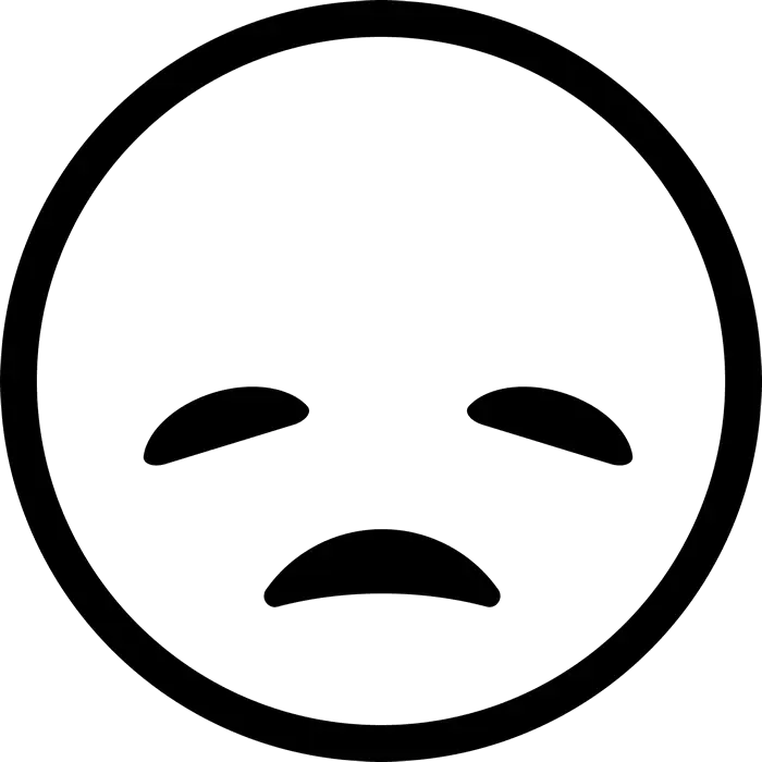 Sad Face Emoji Icon