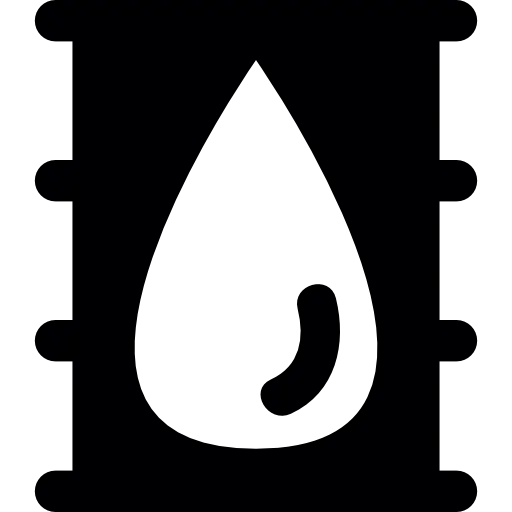 Black Oil Barrel Icon