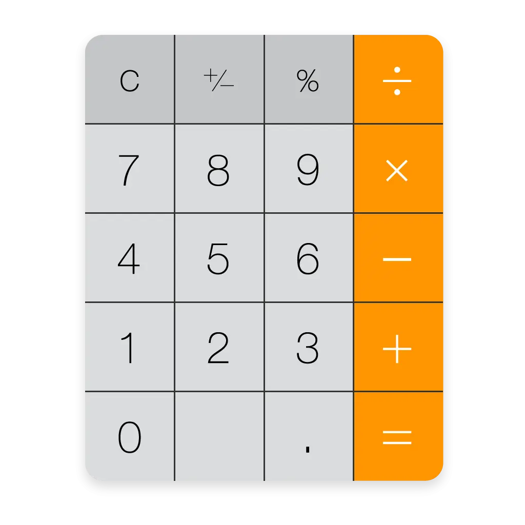Digital Calculator Interface