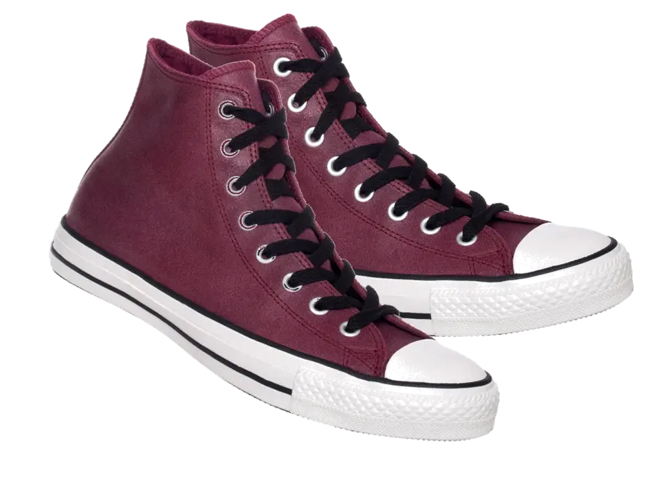 Burgundy High-Top Sneakers for Casual Style