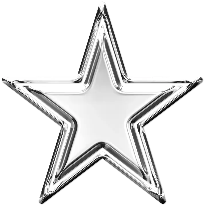 Shiny Silver Star Design