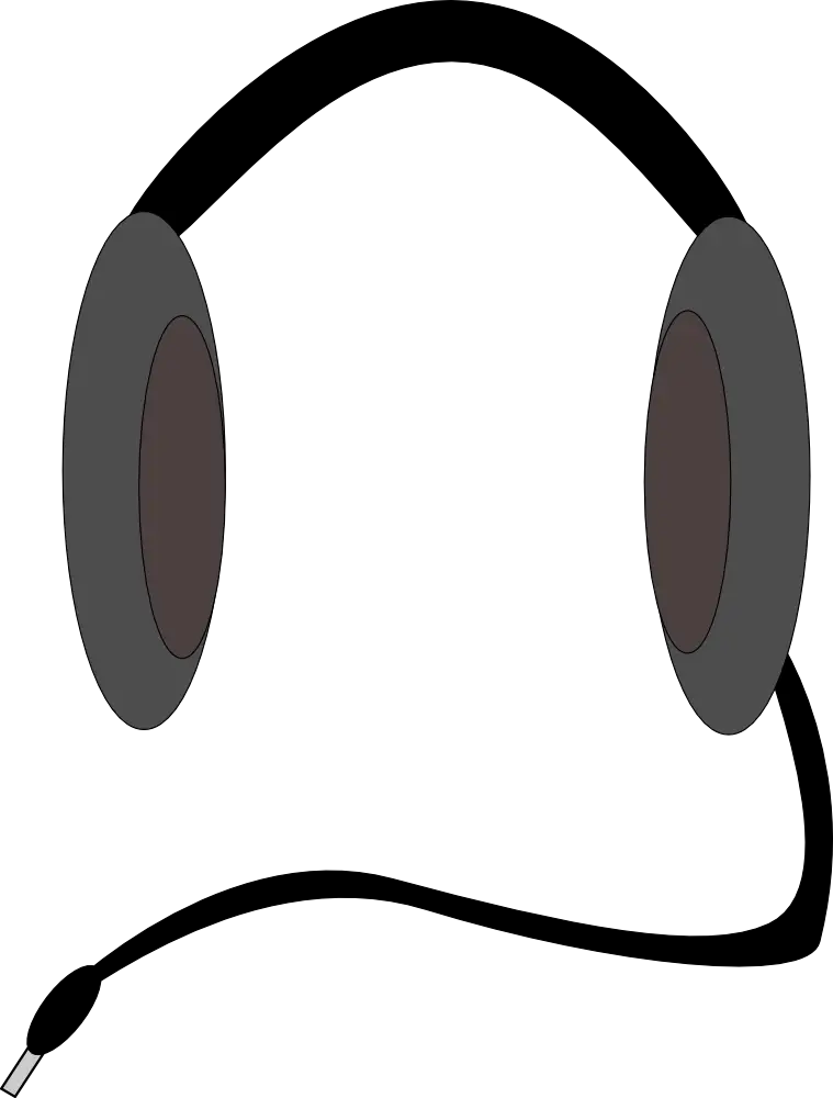 Headset with Microphone for Communication
