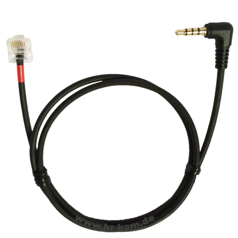 Black Cable with RJ11 and Jack Connectors