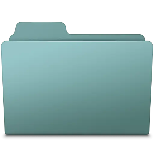Blue File Folder Illustration