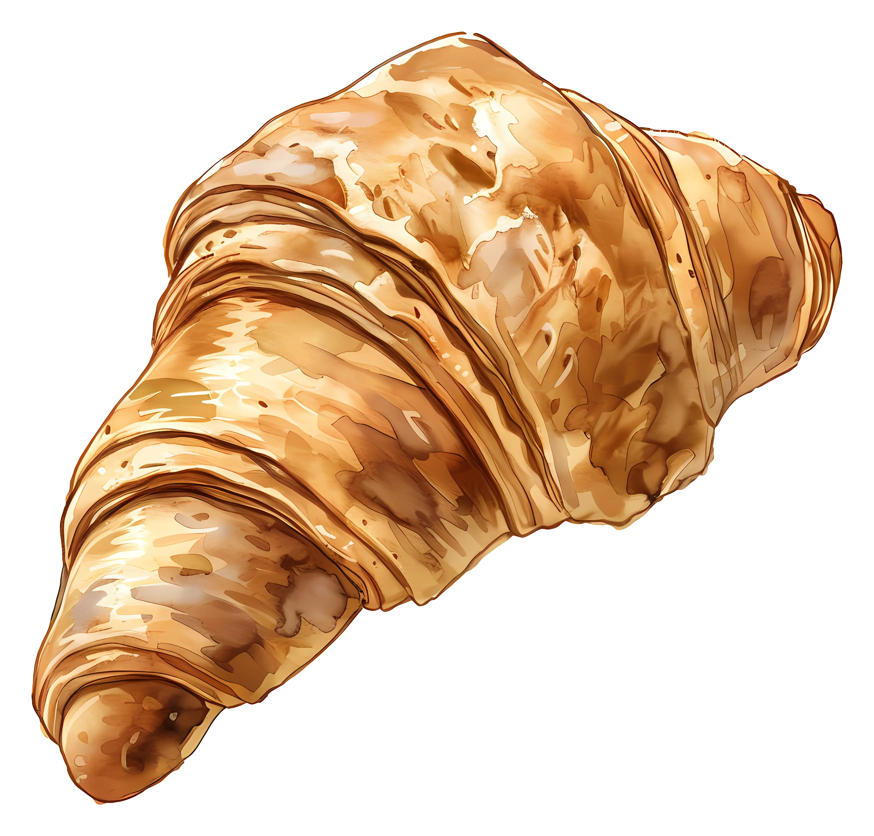 Delicious Croissant Bread Illustration