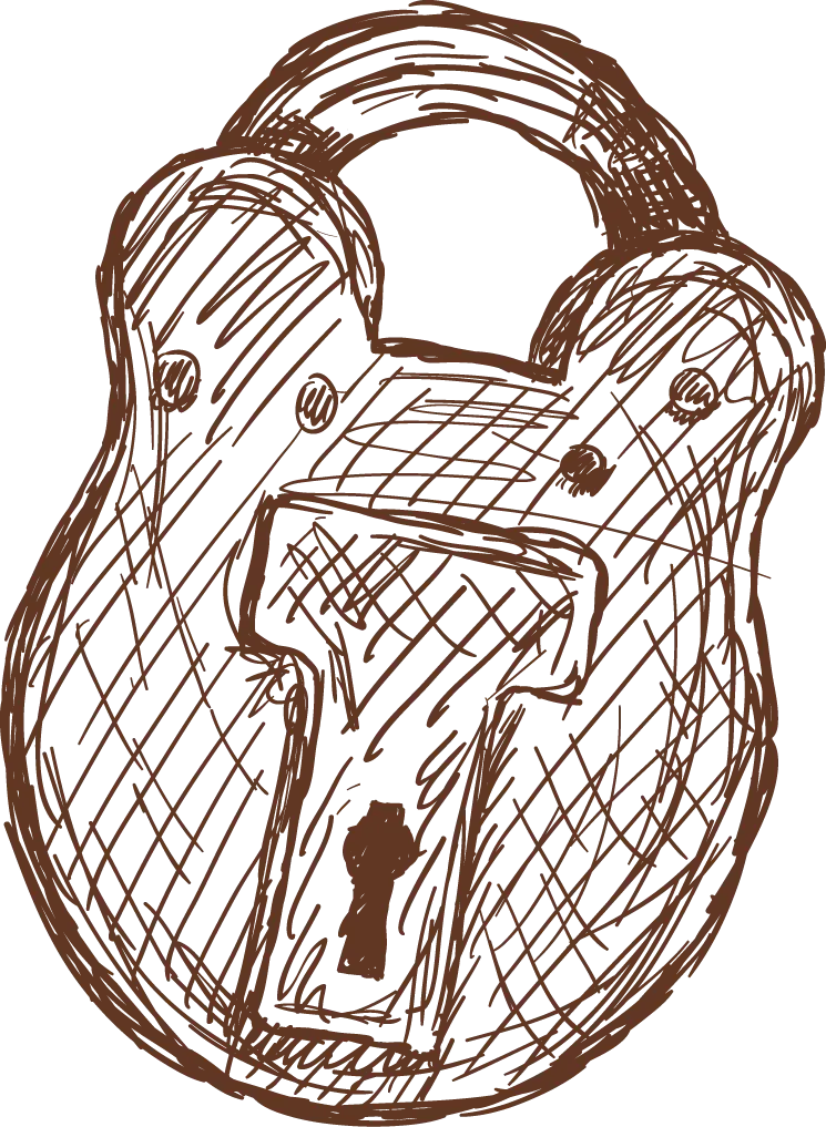 Sketch of a Padlock