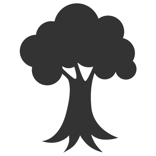 Tree Silhouette Icon Design