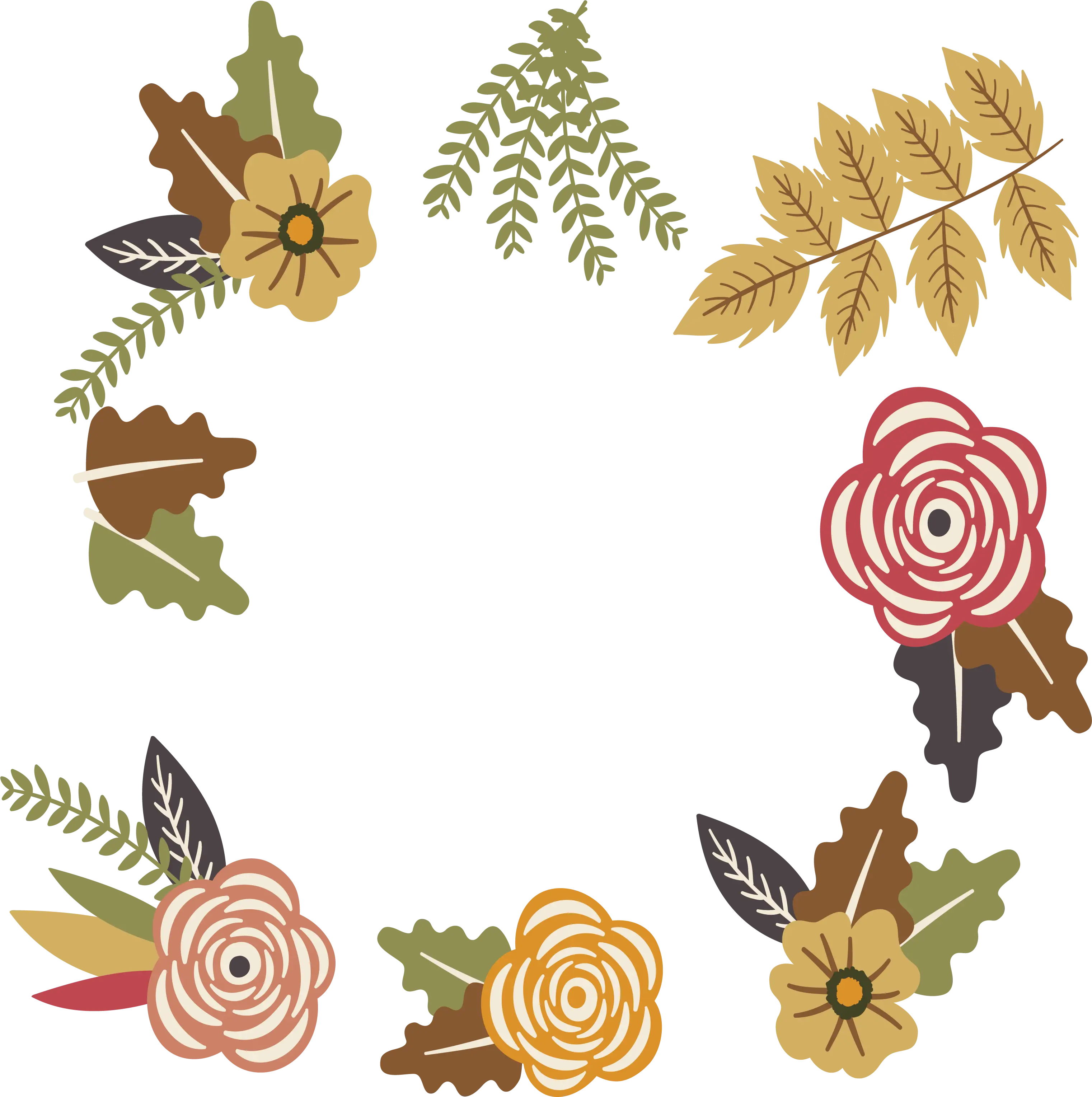 Autumn Floral Wreath
