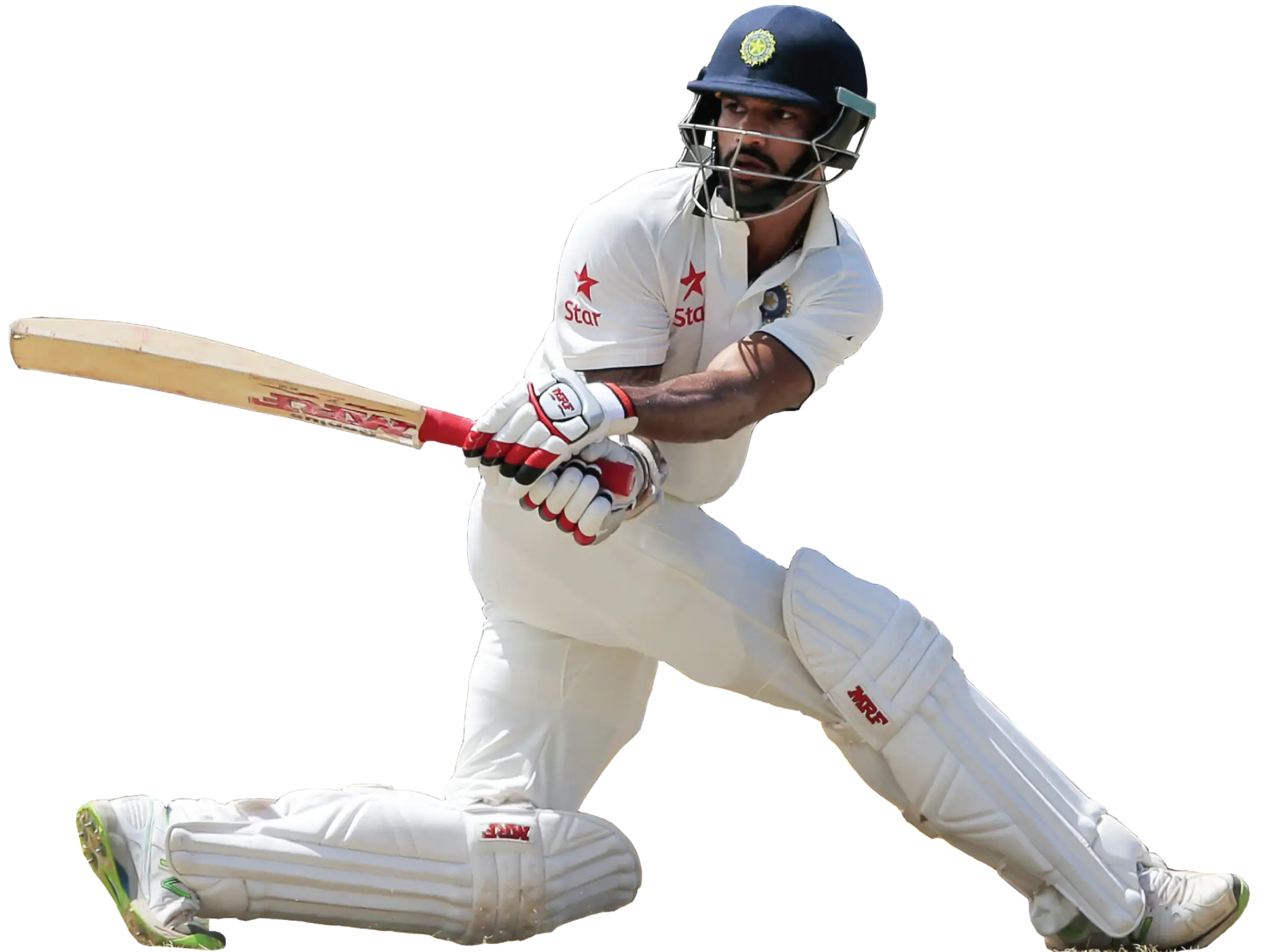Cricketer in Action