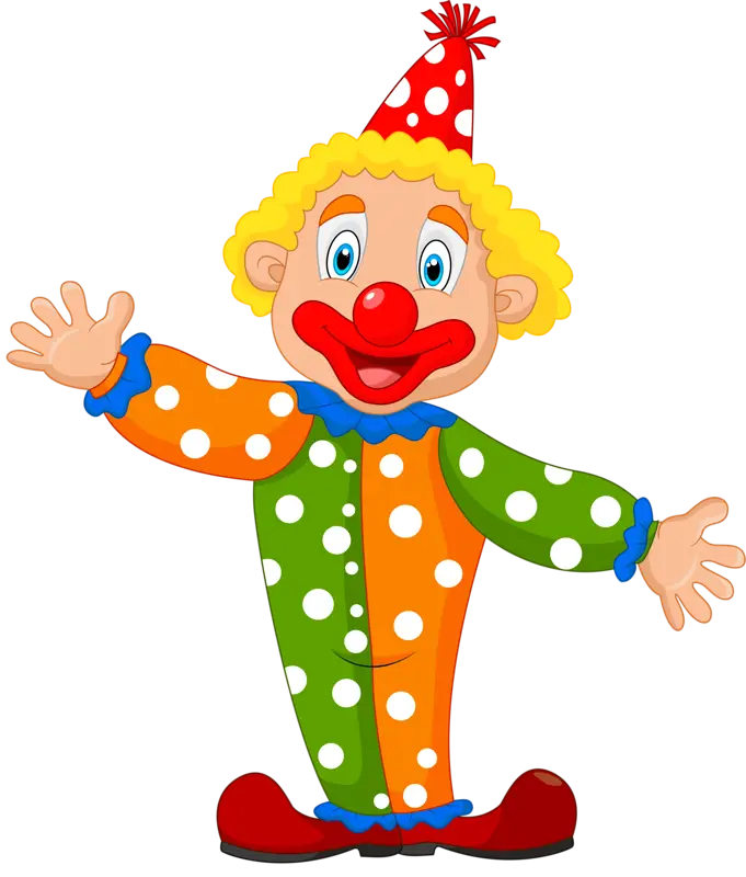 Colorful Clown Character