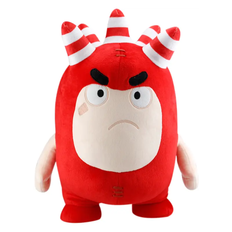 Red Plush Toy with Horns