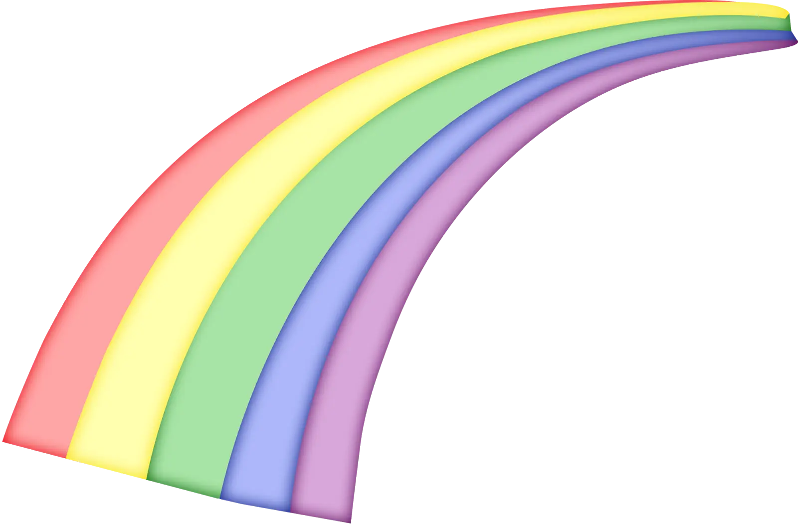 3D Colorful Rainbow Gradient Arc