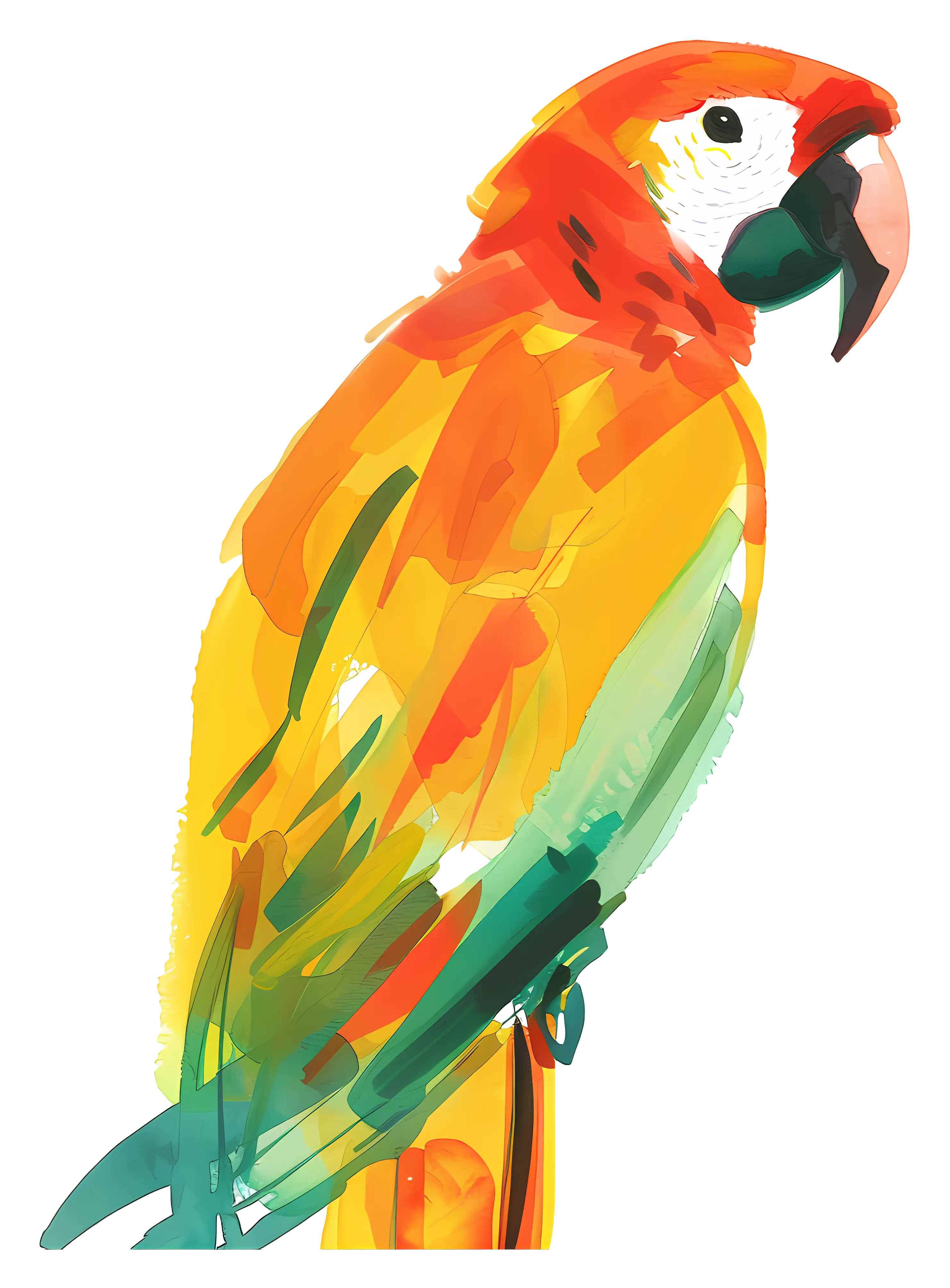 Colorful Parrot Illustration