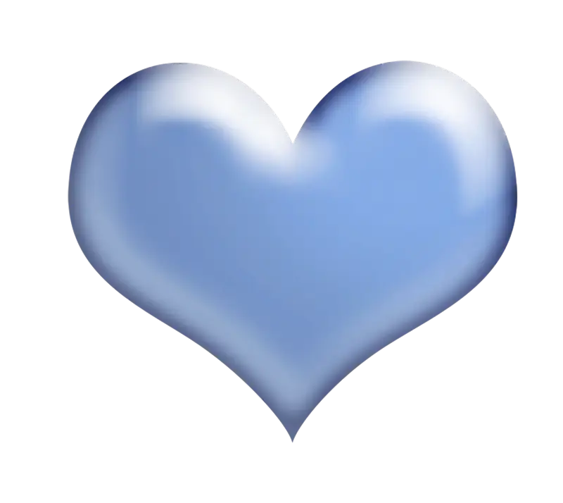 Blue Heart Emoji Design