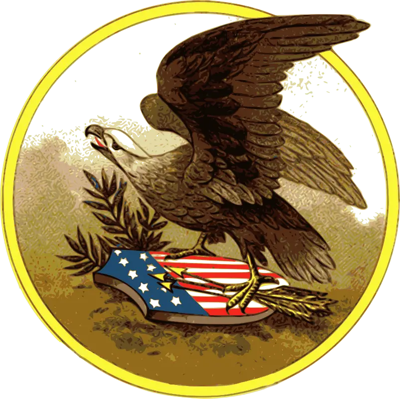 American Eagle Holding Shield Symbol Logo
