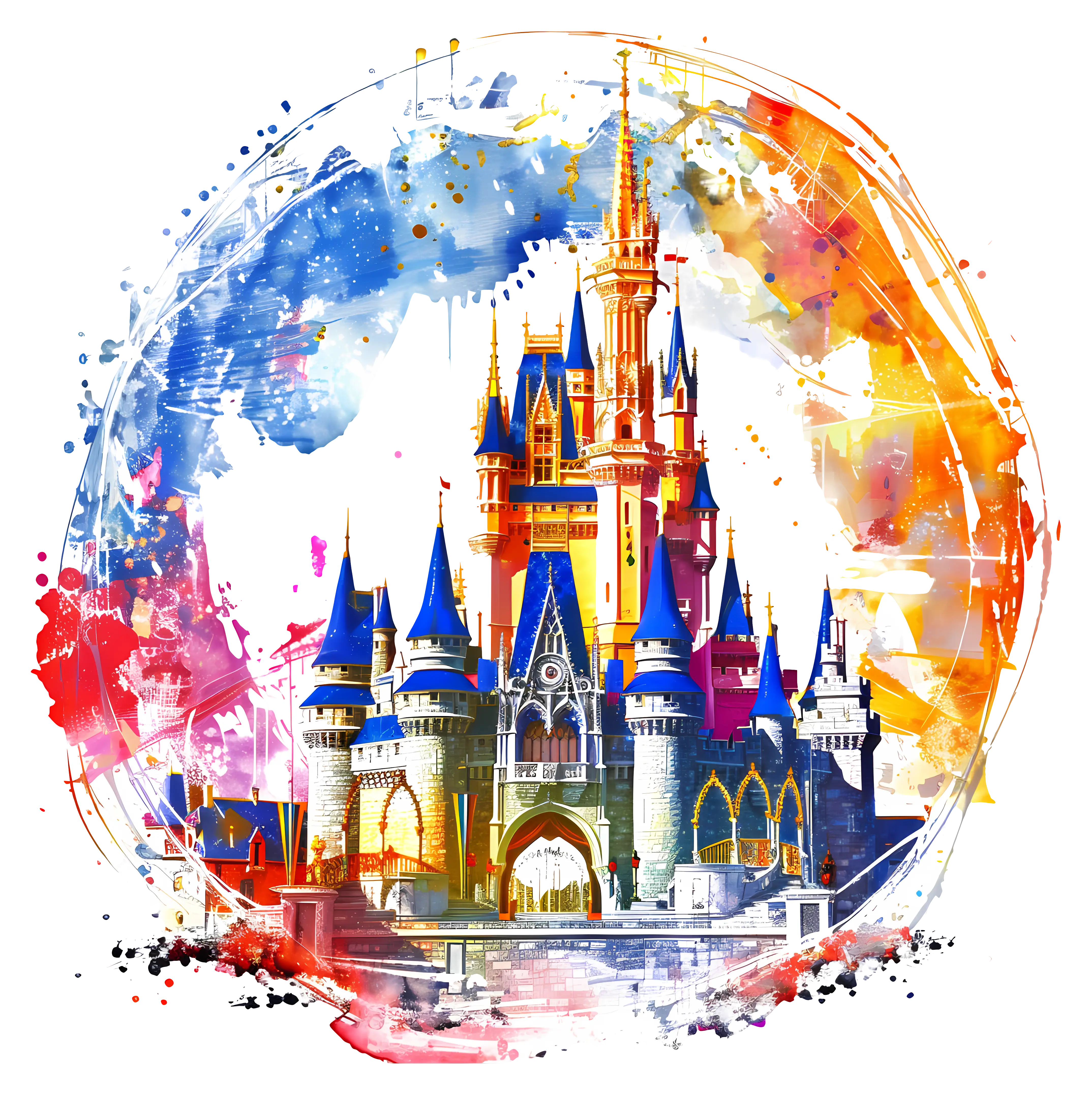 Colorful Fantasy Castle