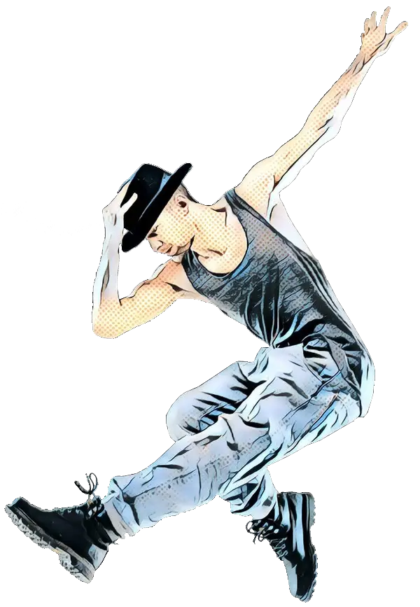 Stylish Dancer in Action Pose