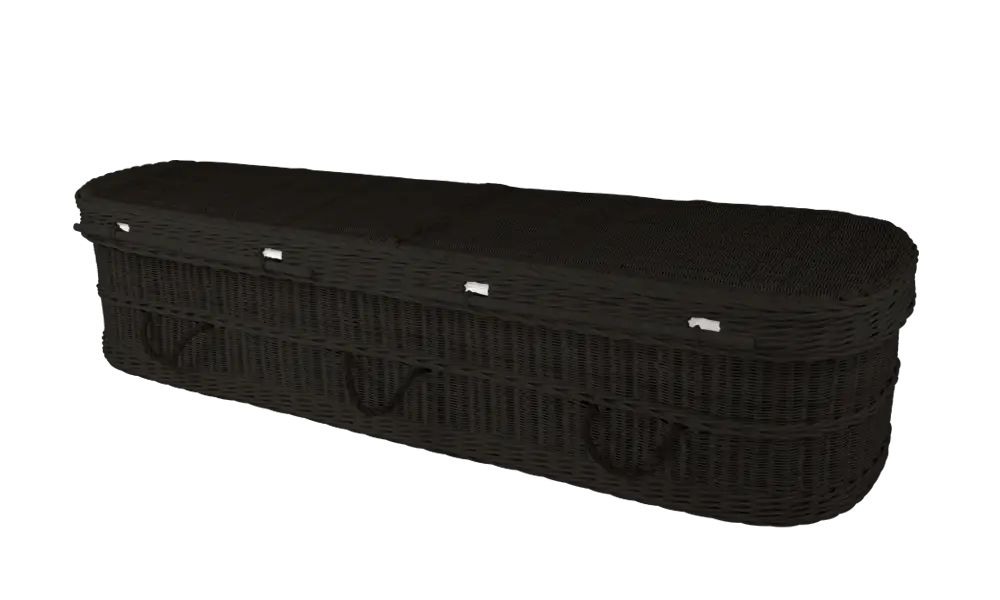 Black Woven Coffin