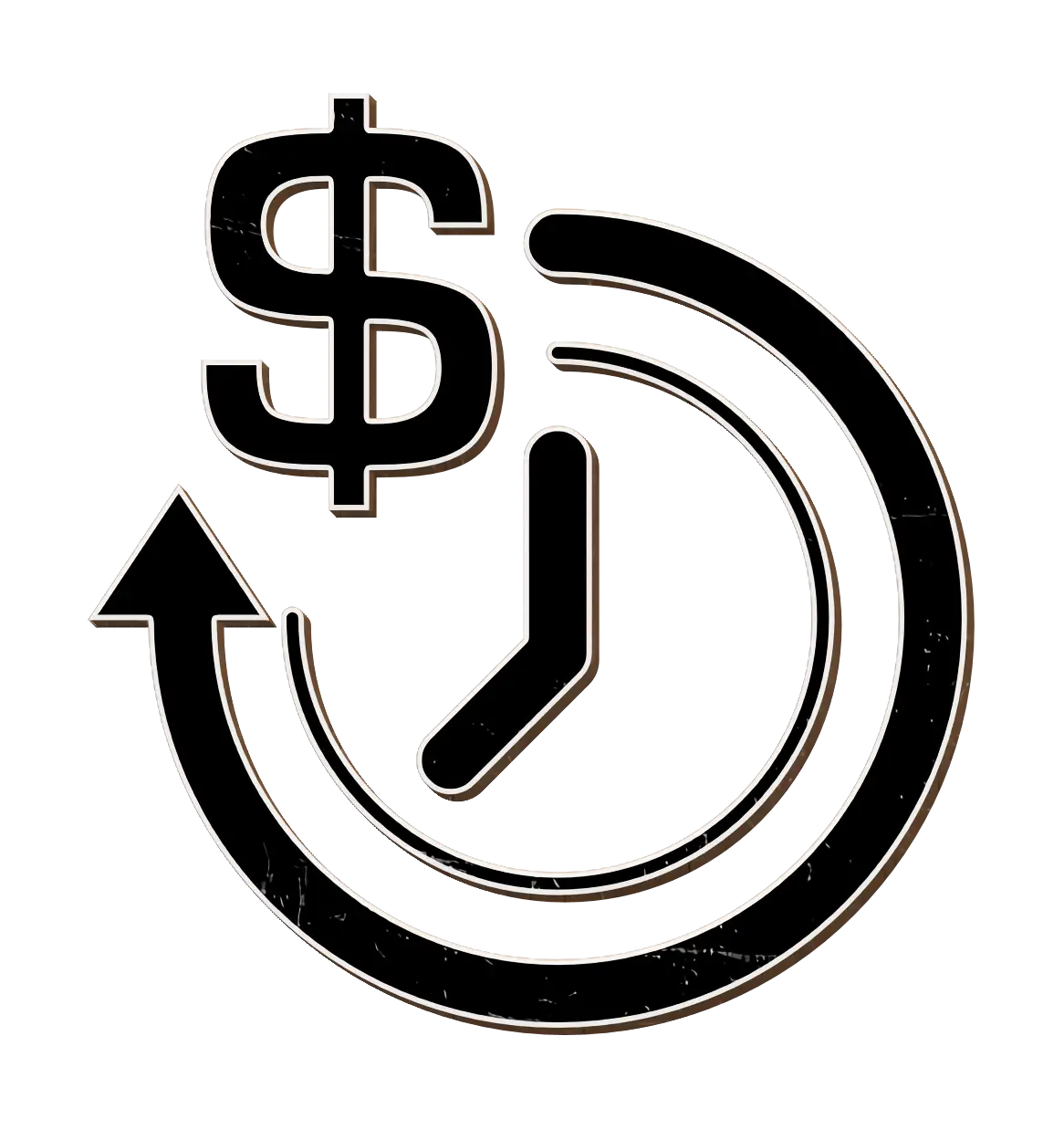Dollar and Clock Symbol
