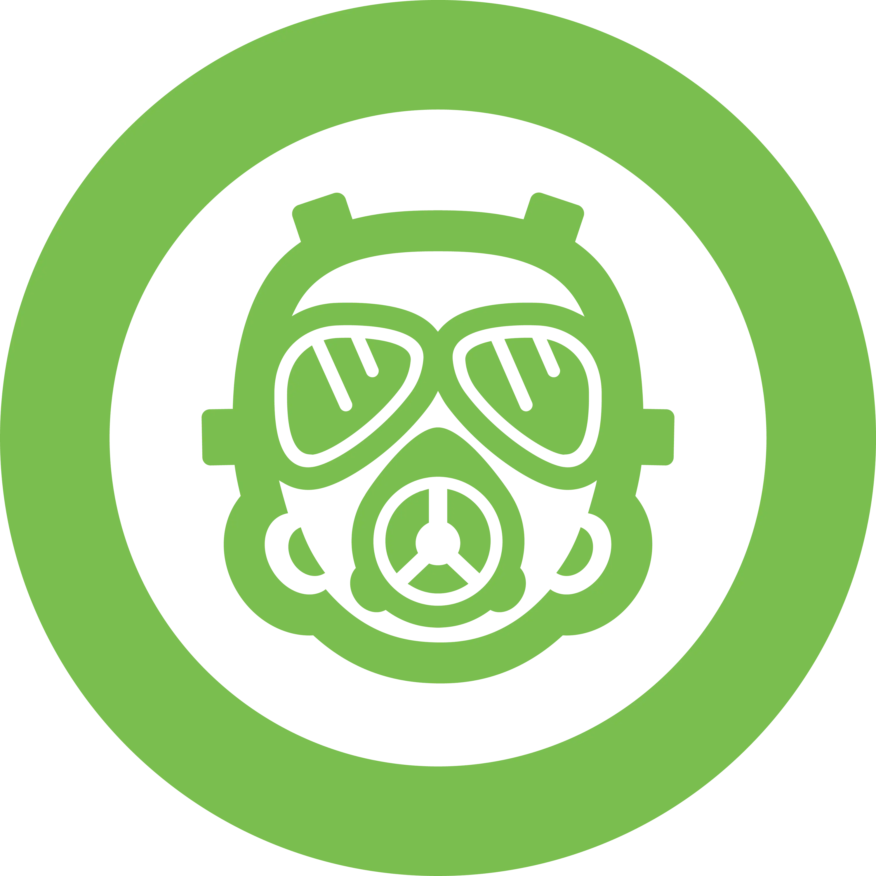 Green Gas Mask Icon