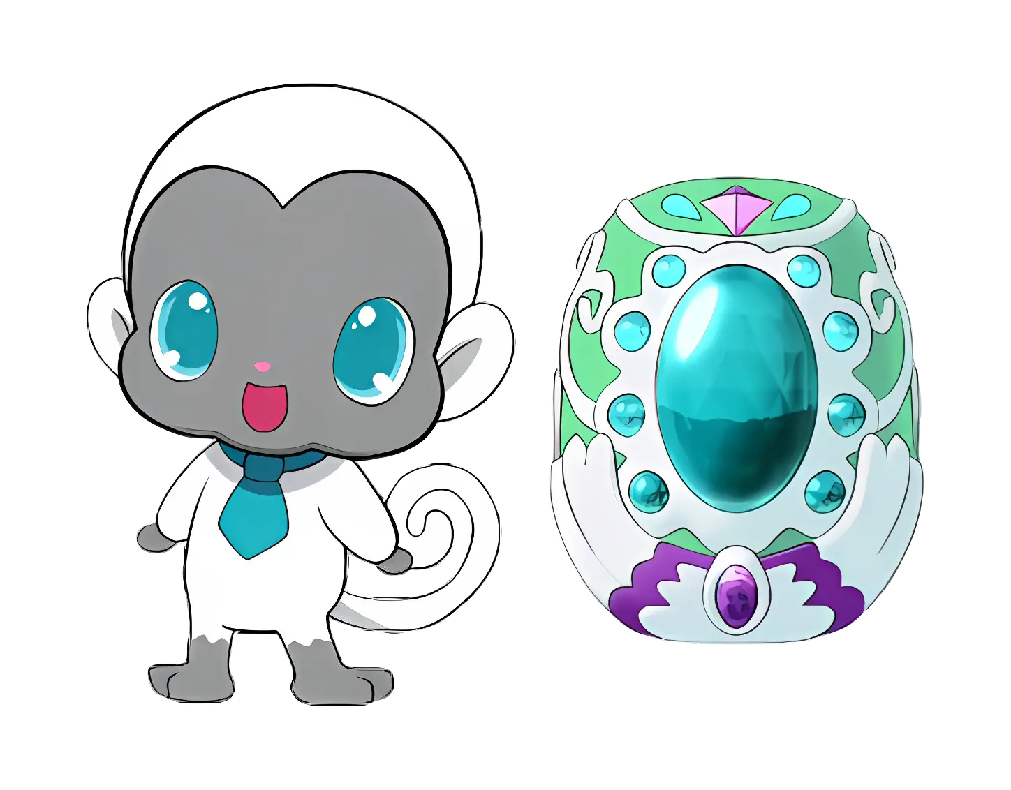 Playful Monkey with Magical Jewel