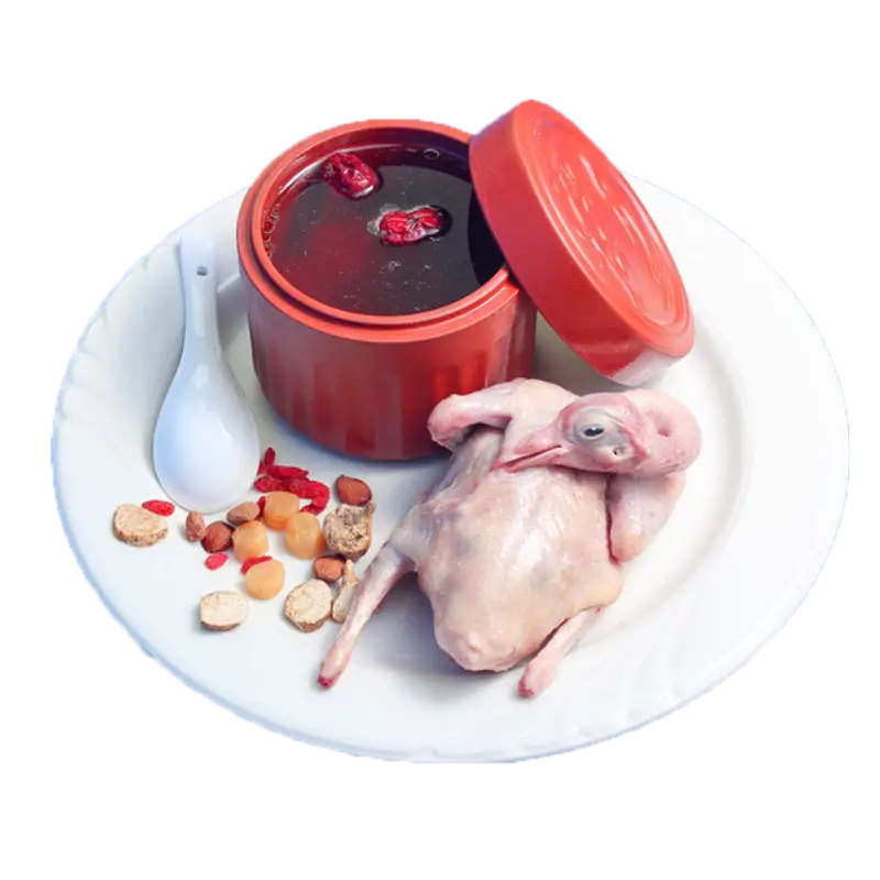 Cooked Bird with Soup