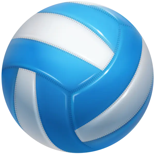 Blue and White Volleyball