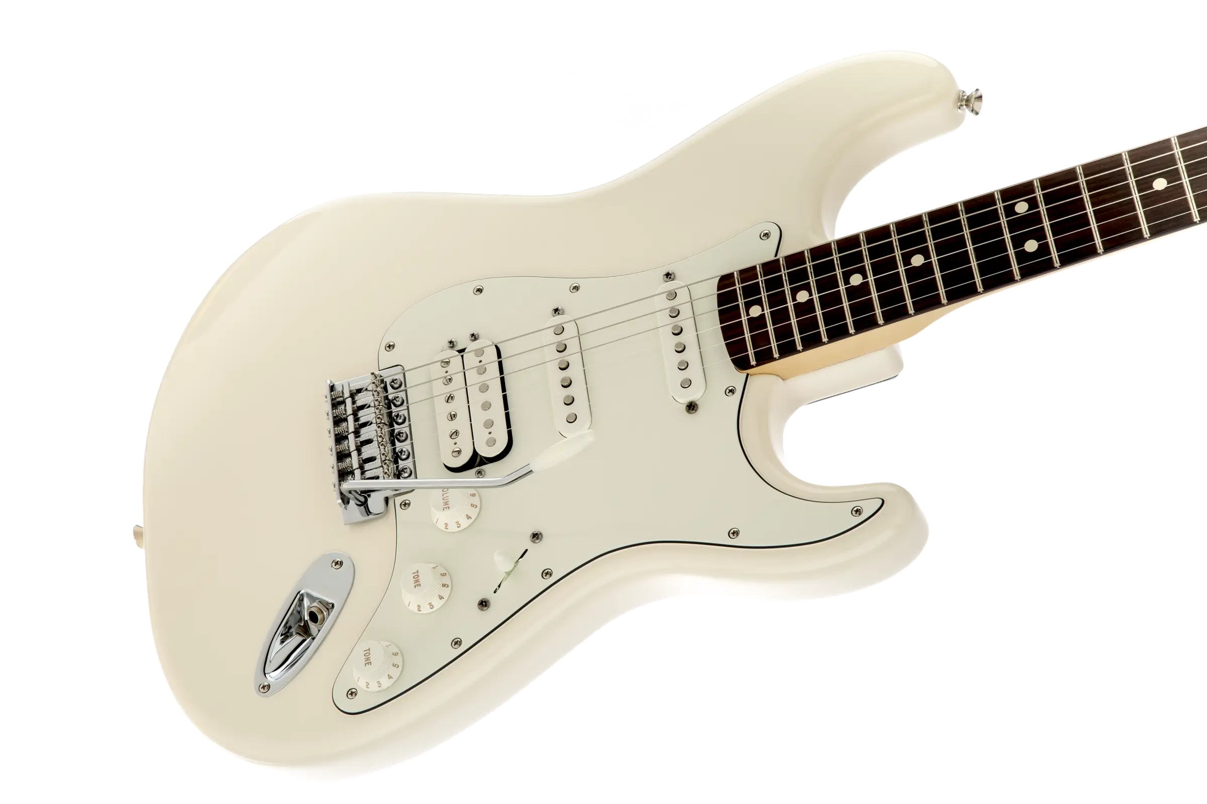 White Electric Guitar with Classic Design