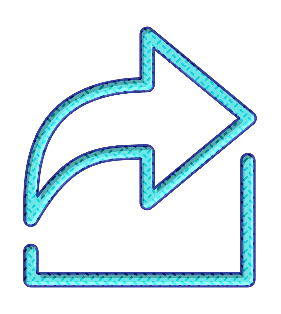 Blue Share Icon